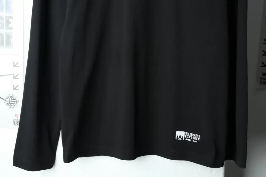 (M) 지프 긴팔티셔츠 블랙 로고-15B57 상품이미지5