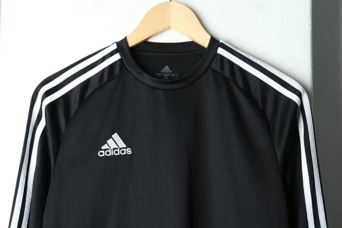(L) 아디다스 긴팔티셔츠 블랙 삼선-15B58 상품이미지3
