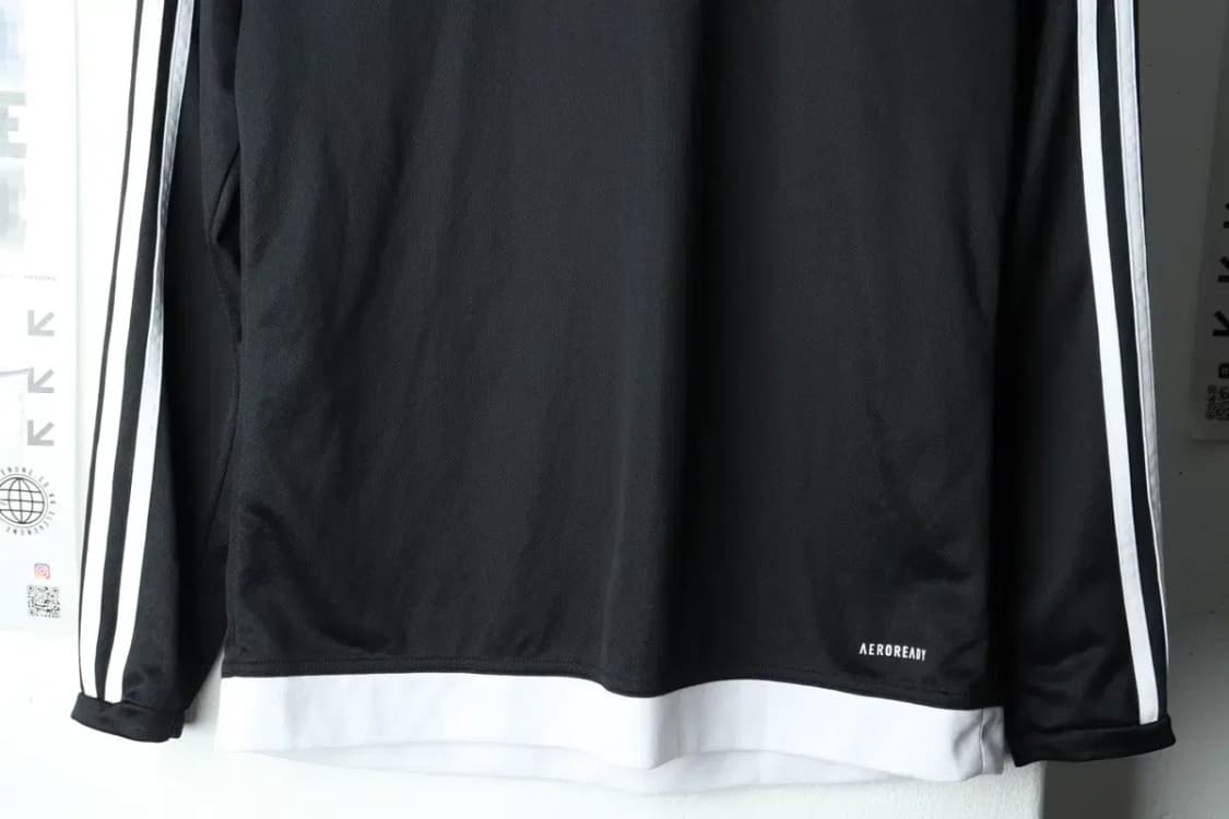 (L) 아디다스 긴팔티셔츠 블랙 삼선-15B58 상품이미지4