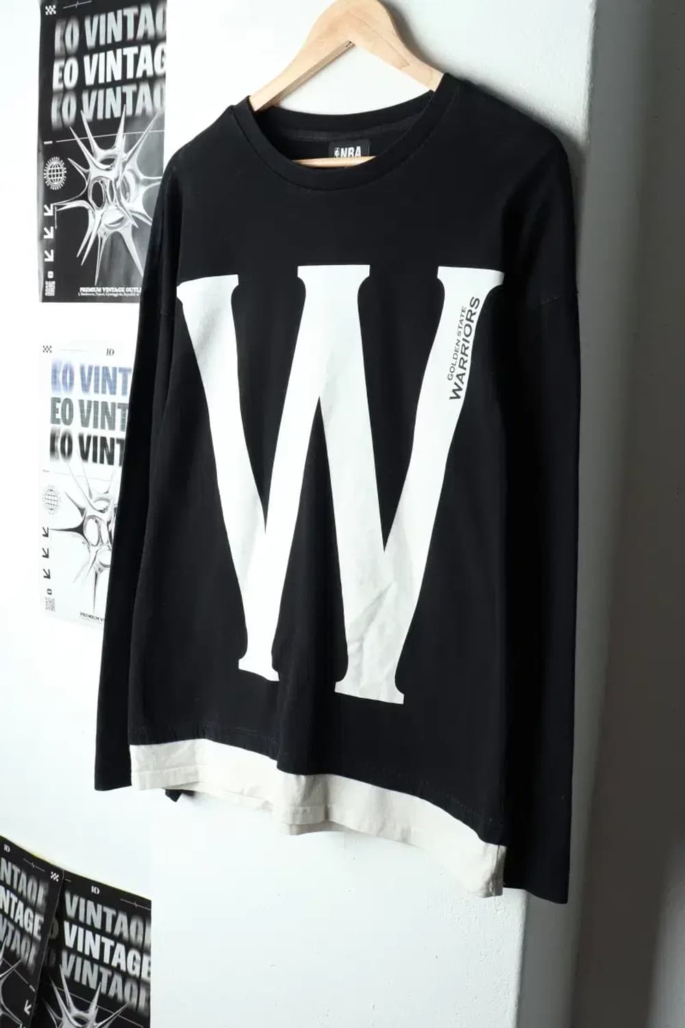 (M-XL) NBA 엔비에이 긴팔티셔츠 골든스테이트워리어스-15B59 상품이미지1