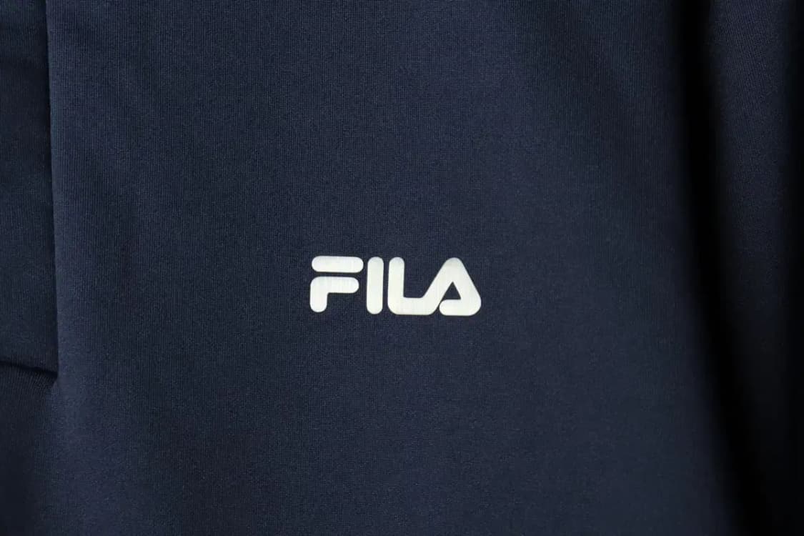 (XL) 휠라 카라 긴팔티셔츠 네이비 기능성 기모-15B5A 상품이미지5