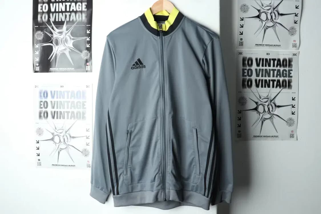 (2XL) 아디다스 집업 바람막이 점퍼자켓 빅사이즈 그레이-15B5D 상품이미지2