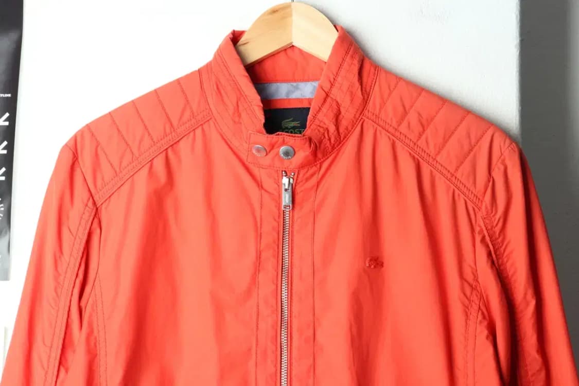 (XL) 라코스테 집업 바람막이 점퍼자켓 주황 올드스쿨-15B5F 상품이미지3