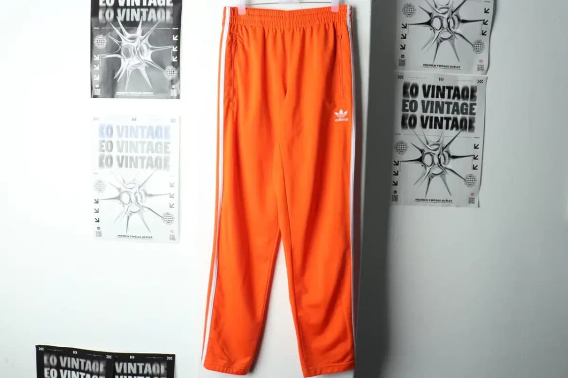 (M-L) 아디다스 트레이닝복 바지 파이어버드 주황 올드스쿨-21E1 상품이미지2