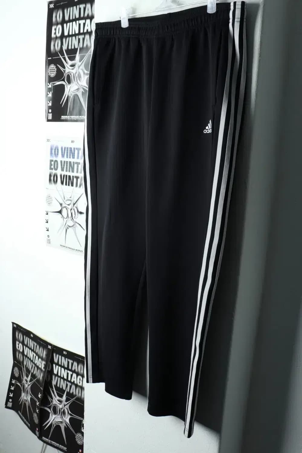 (XL) 아디다스 트레이닝복 바지 블랙 삼선 올드스쿨-21E3 상품이미지1