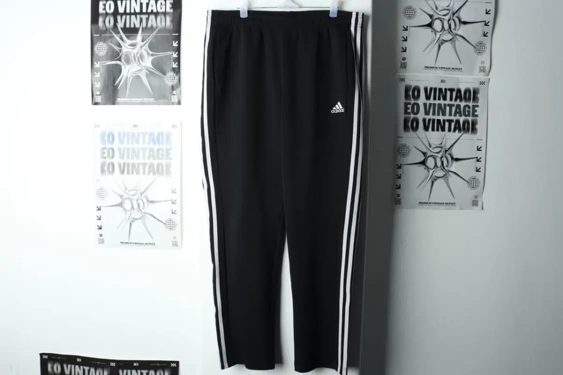 (XL) 아디다스 트레이닝복 바지 블랙 삼선 올드스쿨-21E3 상품이미지2