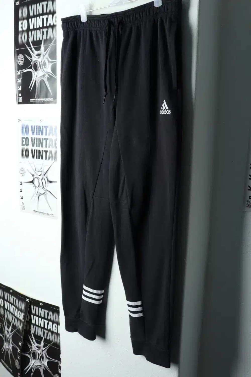 (L) 아디다스 트레이닝복 바지 작은얼룩 사용감 기모-21E7 상품이미지1