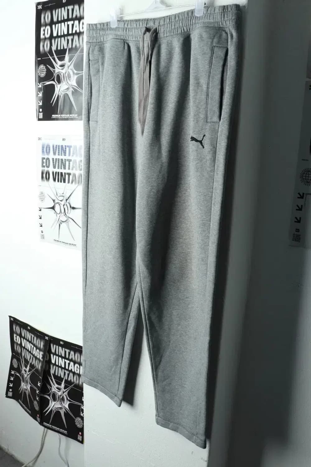 (XL) 퓨마 트레이닝복 바지 그레이 기모 면-21EB 상품이미지1