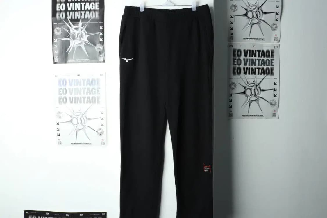 (XL) 미즈노 트레이닝복 바지 블랙 밴딩 헤비-21EC 상품이미지3