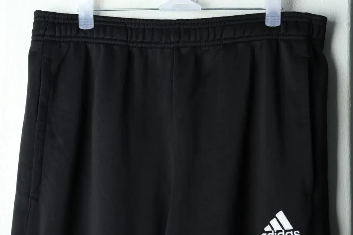 (XL) 아디다스 트레이닝복 바지 블랙 약기모 밴딩-21F2 상품이미지3