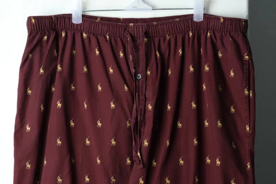 (L-3XL) 폴로 랄프로렌 트레이닝복 바지 빅사이즈 버건디-21FA 상품이미지3