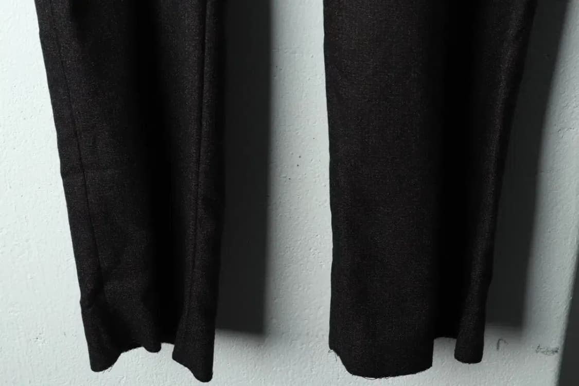 (S-M) 본 면바지 팬츠 새상품 브라운 울 기모-2212 상품이미지4