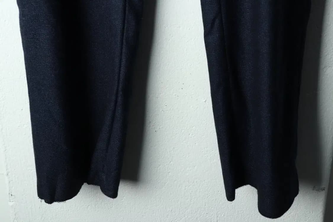 (M-L) 본 면바지 팬츠 새상품 네이비 울 기모-2214 상품이미지4