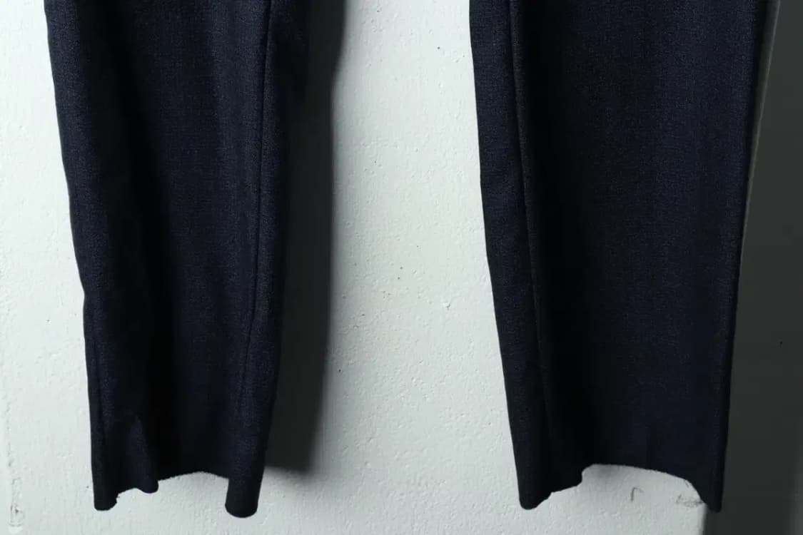 (M-L) 브랜드빈티지 면바지 팬츠 본 새상품 네이비 울-221A 상품이미지4