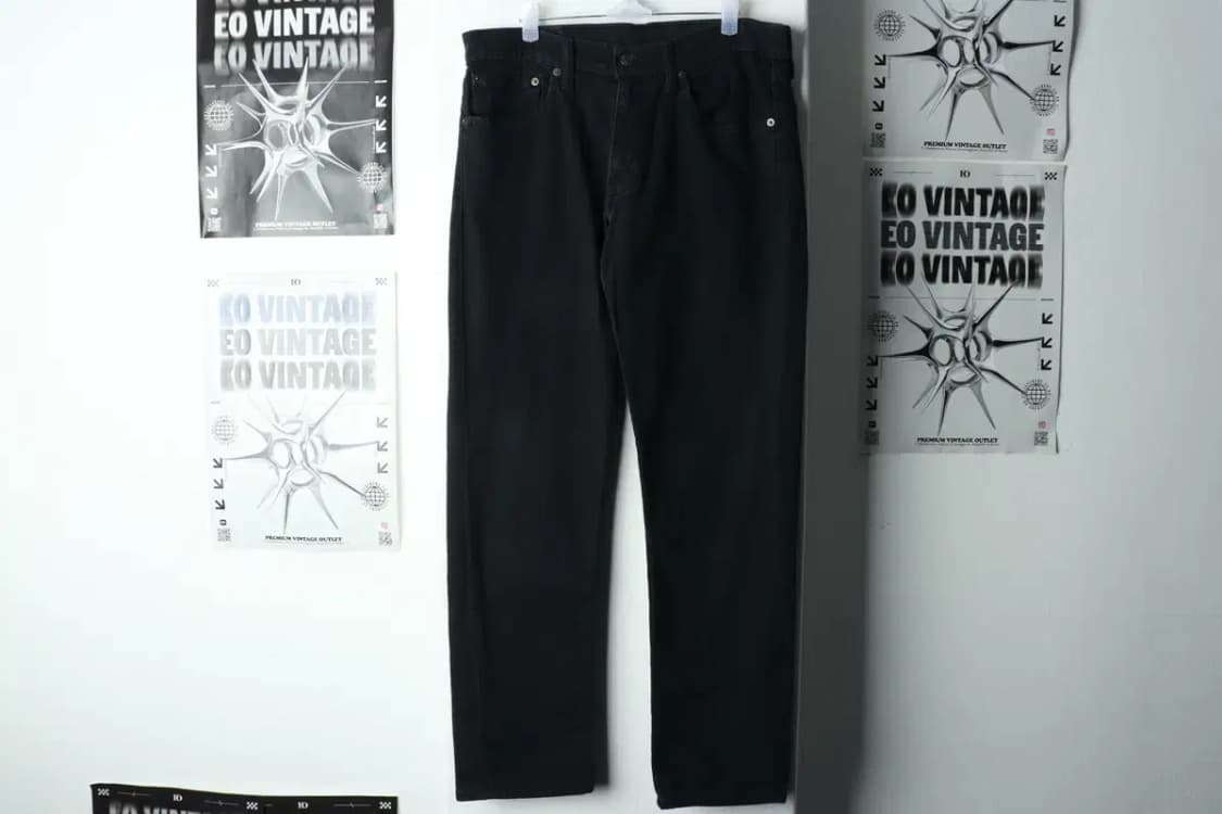 (L-XL) 리바이스 청바지 데님 블랙 기본핏-221E 상품이미지2