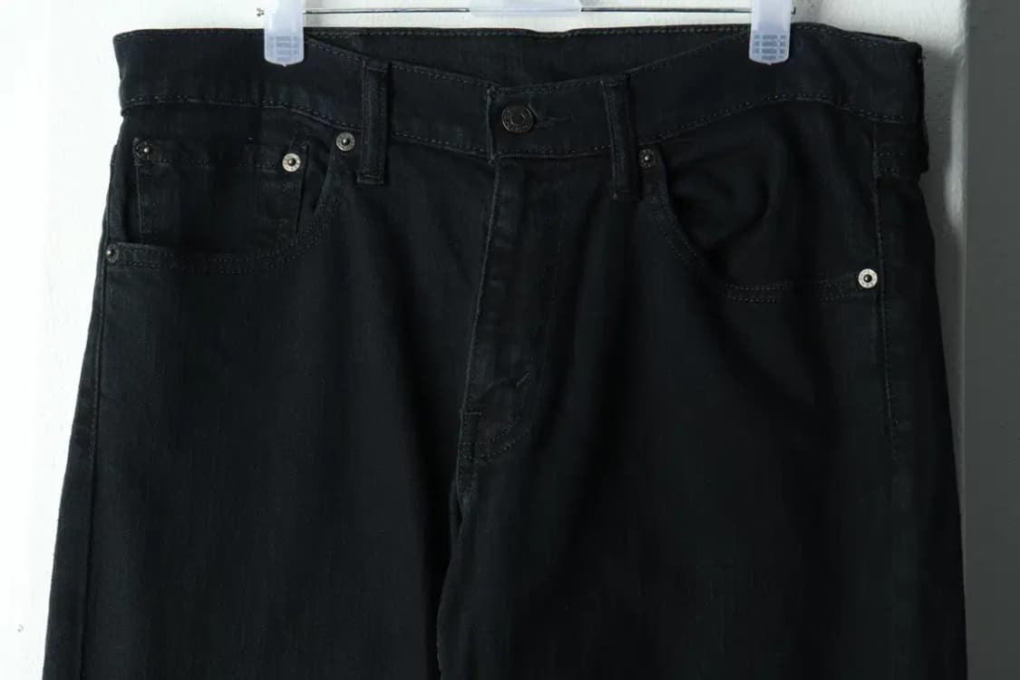 (L-XL) 리바이스 청바지 데님 블랙 기본핏-221E 상품이미지3