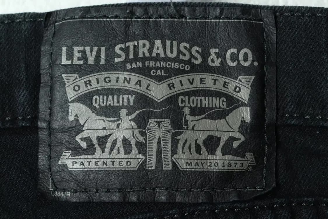 (L-XL) 리바이스 청바지 데님 블랙 기본핏-221E 상품이미지6