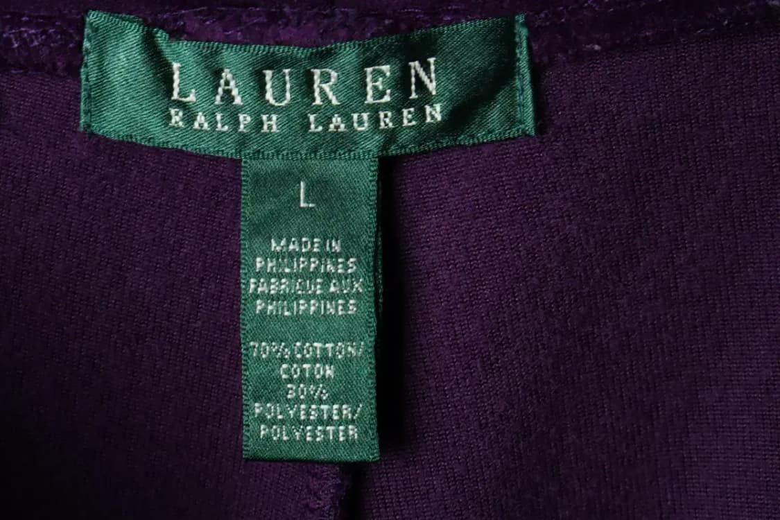 W(L-XL) 폴로 랄프로렌 트레이닝복 바지 작은데미지 벨벳-2220 상품이미지6