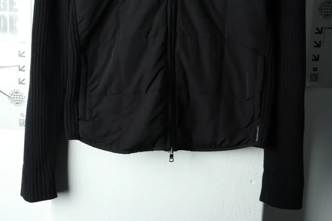 (S-M) 아르마니 집업 바람막이 점퍼자켓 니트 패딩 블랙-15BDD 상품이미지4