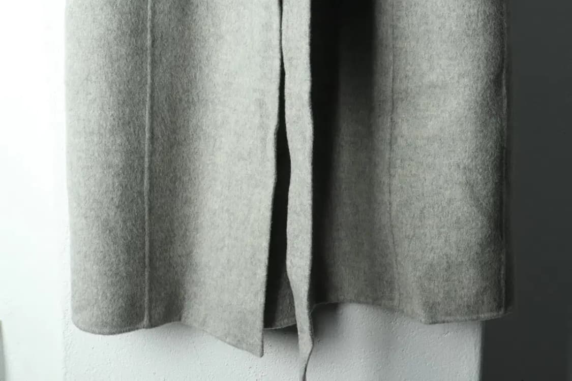 W(S-M) 띠어리 집업 바람막이 점퍼자켓 조끼 그레이 울-15BDF 상품이미지4