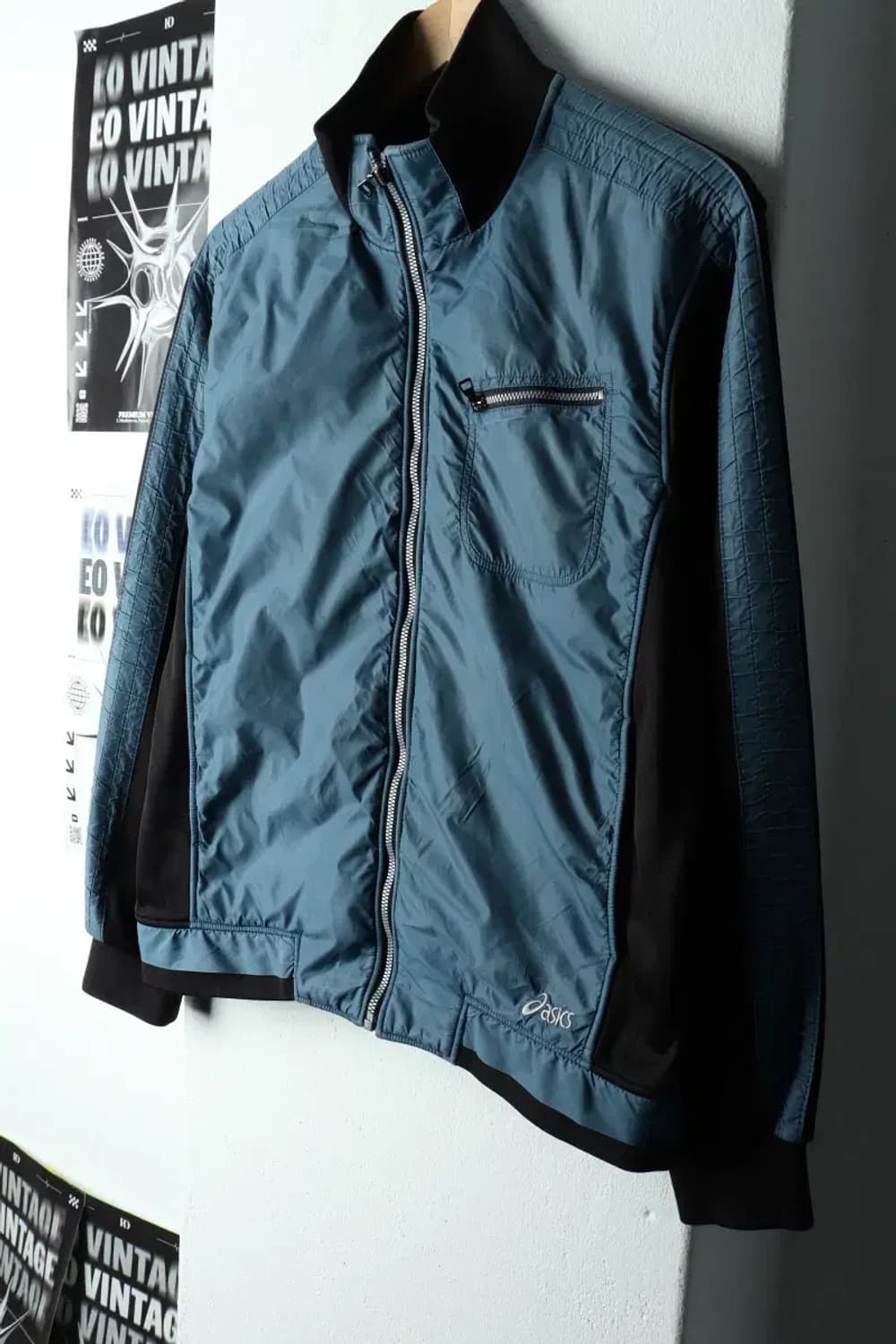 W(XL) 아식스 집업 바람막이 점퍼자켓 년대 기모 올드스쿨-15BE0 상품이미지1