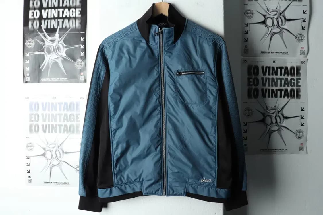 W(XL) 아식스 집업 바람막이 점퍼자켓 년대 기모 올드스쿨-15BE0 상품이미지2