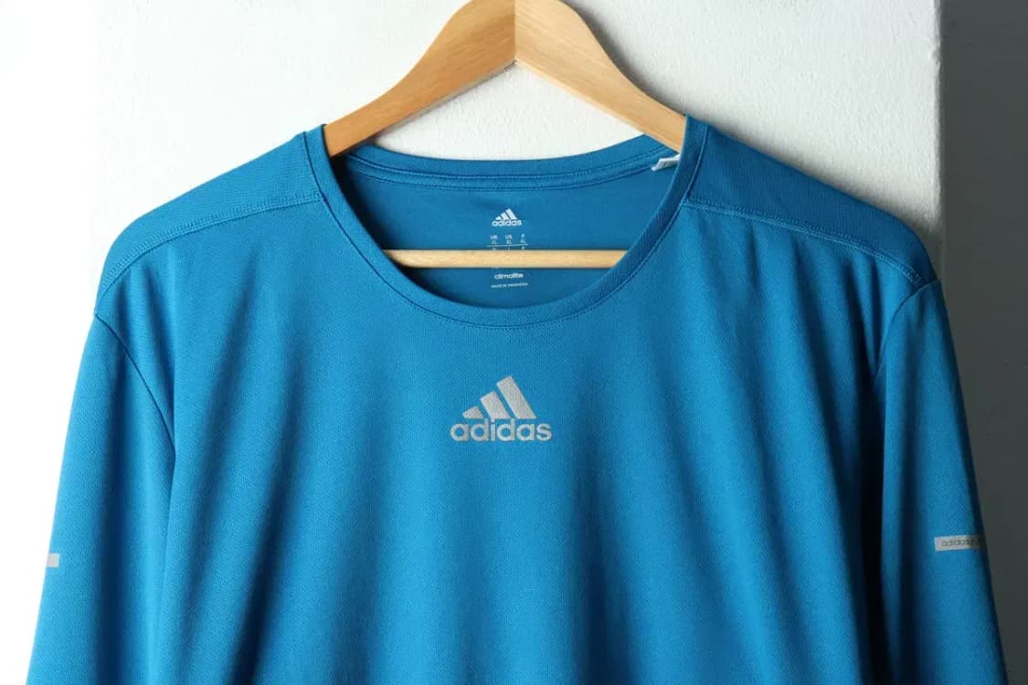 (2XL) 아디다스 긴팔티셔츠 빅사이즈 기능성 연블루-15BE3 상품이미지3