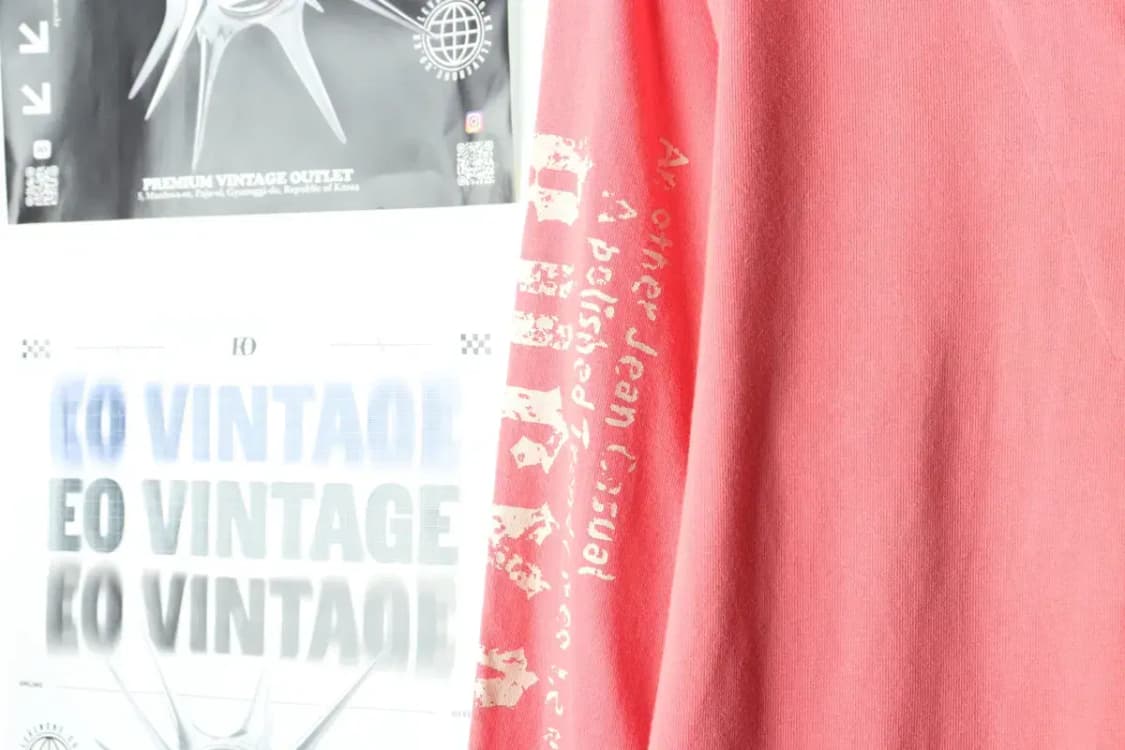 (L) 버커루 카라 긴팔티셔츠 핑크 레이어드 올드스쿨-15BE6 상품이미지6