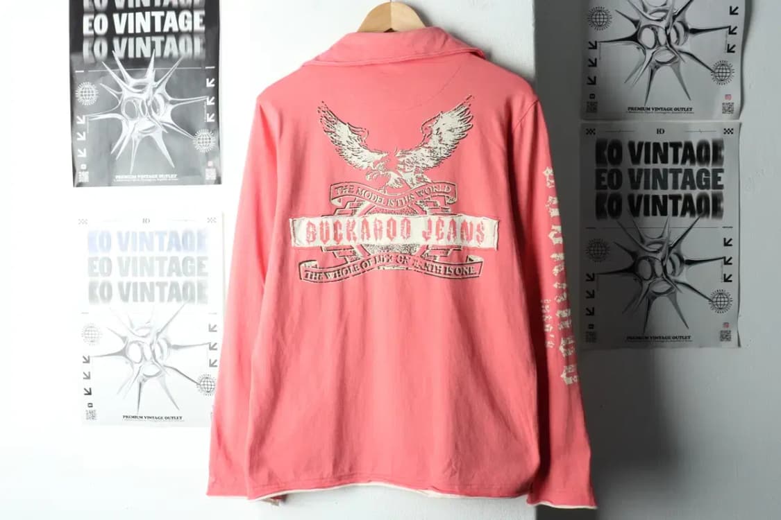 (L) 버커루 카라 긴팔티셔츠 핑크 레이어드 올드스쿨-15BE6 상품이미지7