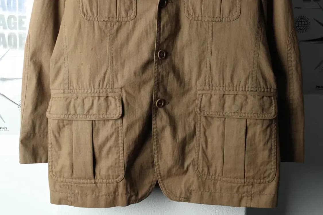 (L) 헨리코튼 집업 바람막이 점퍼자켓 작은오염 풀내피 브라운-15BEC 상품이미지4