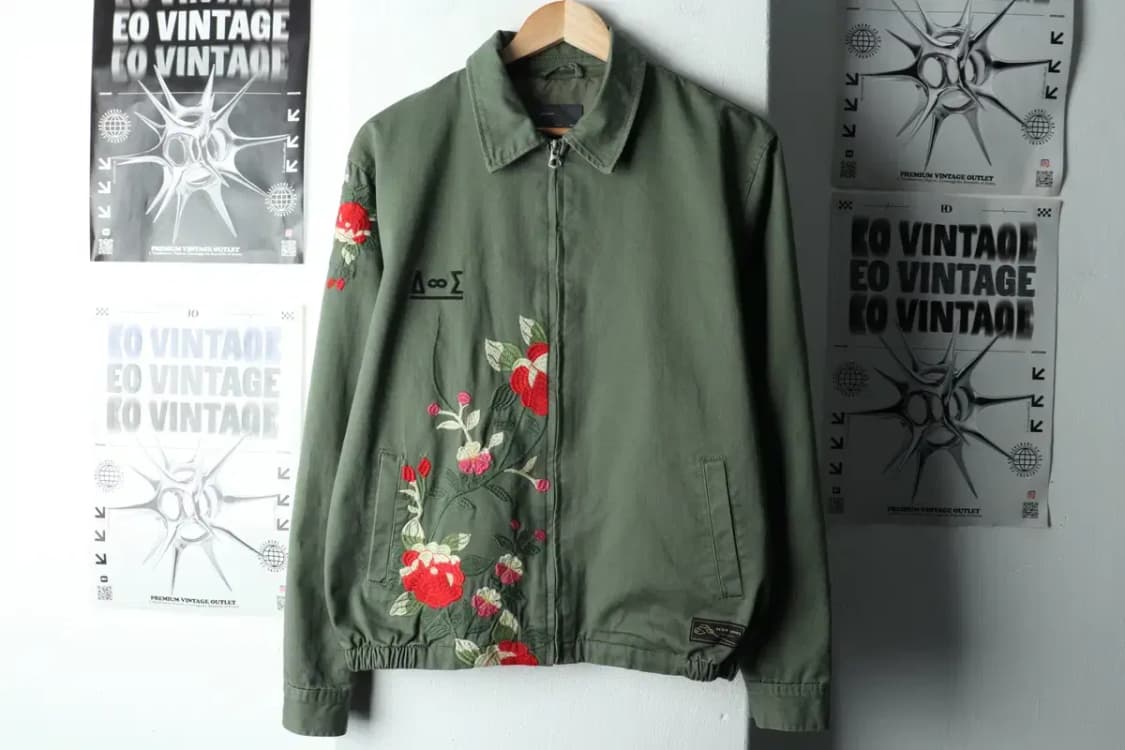 (M-L) 브랜드빈티지 집업 바람막이 점퍼자켓 자라 자수-15BED 상품이미지2