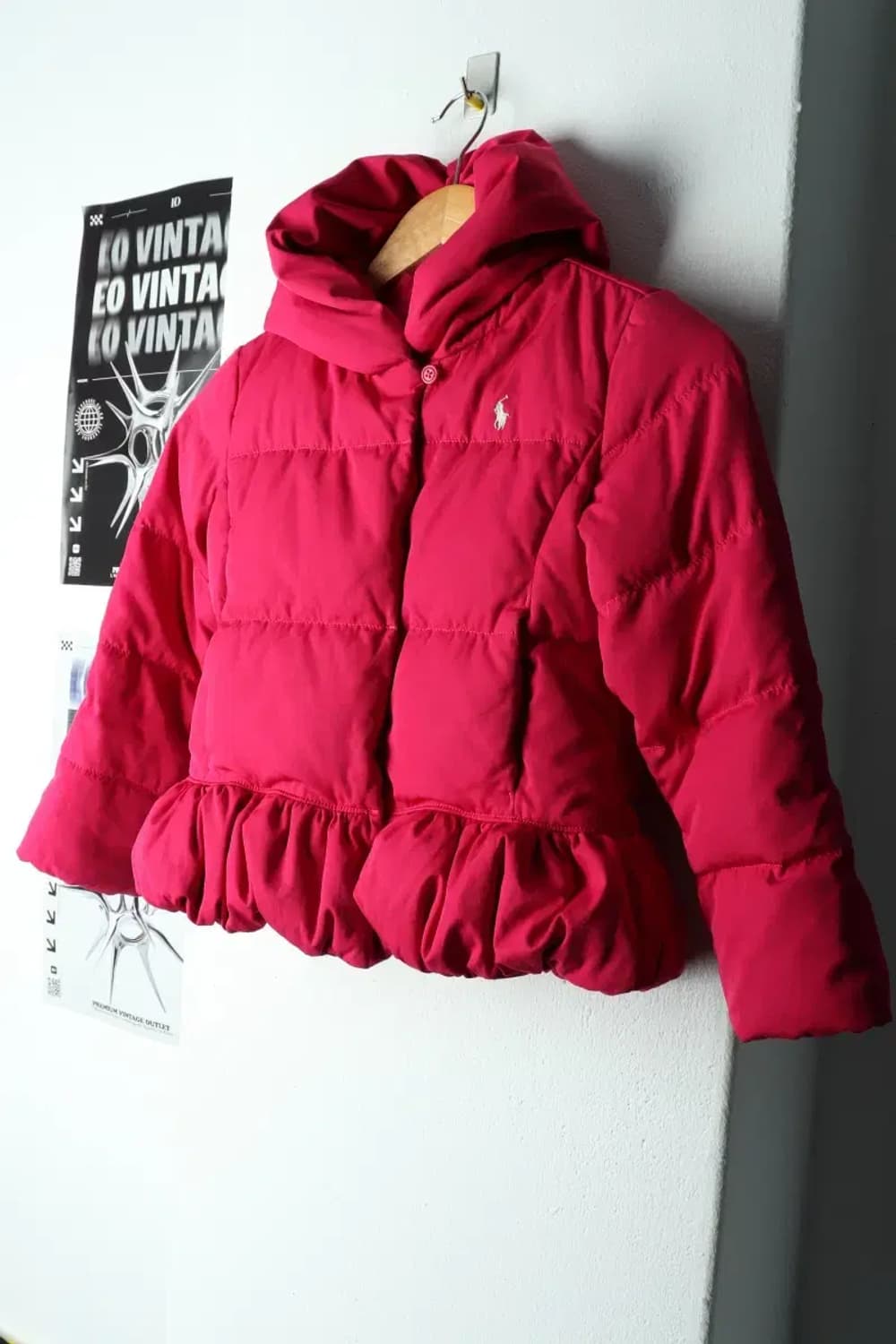 W(F) 폴로 랄프로렌 패딩 점퍼자켓 아동 키즈 핑크 포니-15BF2 상품이미지1