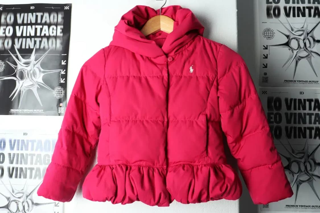W(F) 폴로 랄프로렌 패딩 점퍼자켓 아동 키즈 핑크 포니-15BF2 상품이미지2