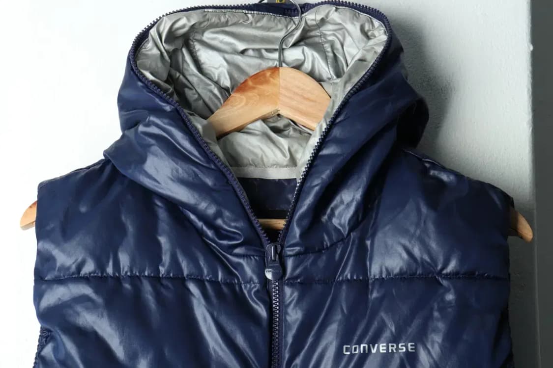 (L) 컨버스 패딩 점퍼자켓 년대 조끼 네이비 올드스쿨-15BF4 상품이미지3