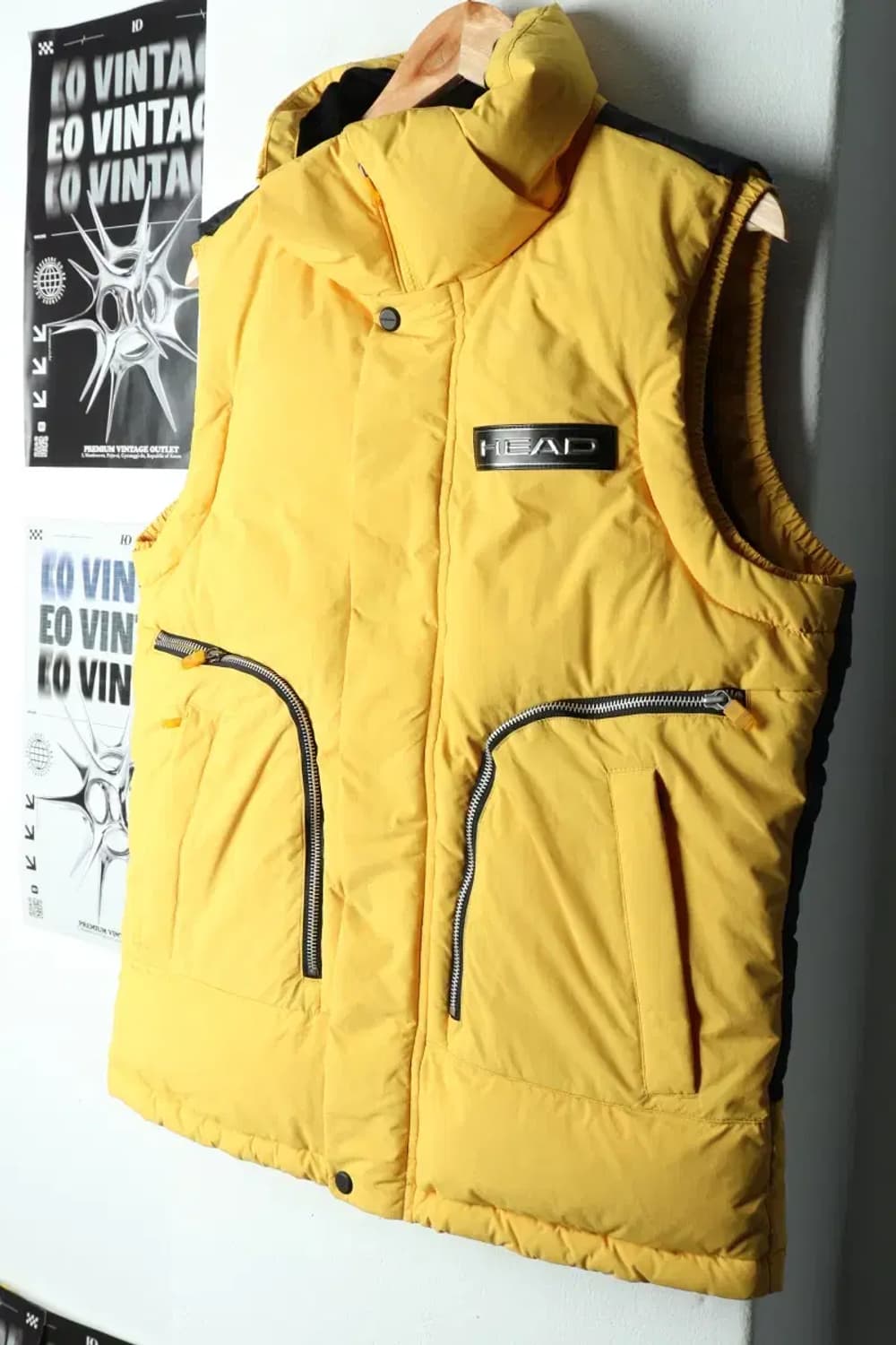 (M-L) 헤드 패딩 점퍼자켓 조끼 덕다운 오리털-15BF6 상품이미지1