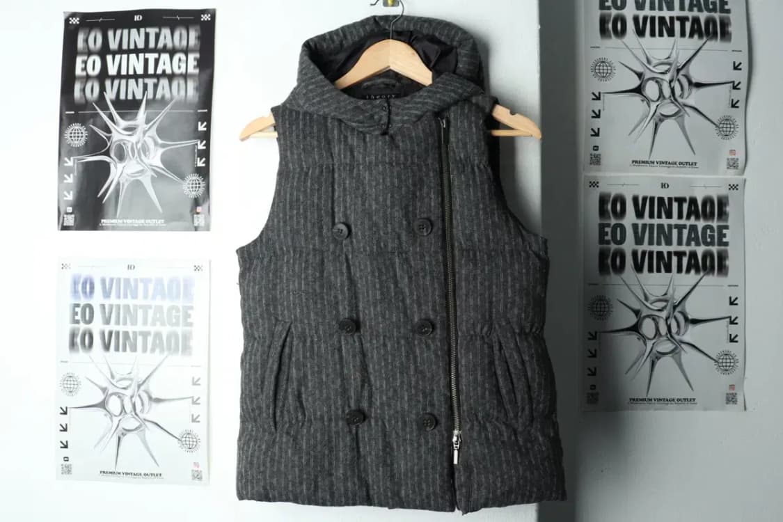 W(S) 띠어리 패딩 점퍼자켓 조끼 덕다운 그레이-15BF8 상품이미지2