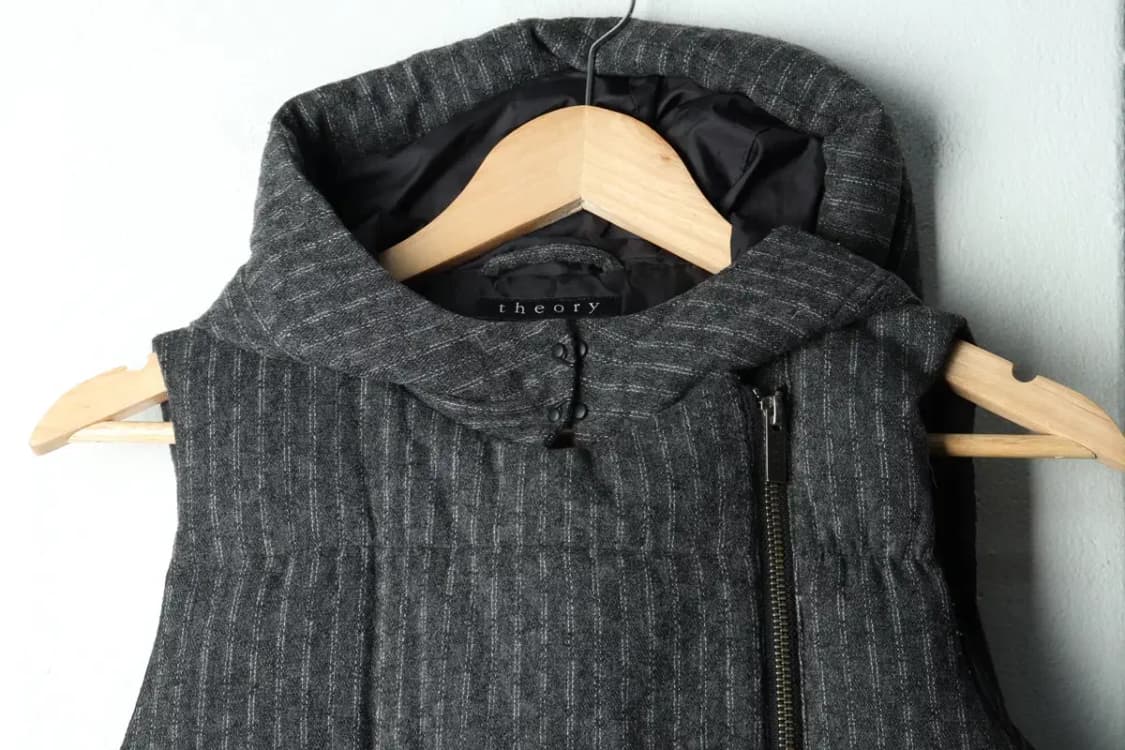 W(S) 띠어리 패딩 점퍼자켓 조끼 덕다운 그레이-15BF8 상품이미지3