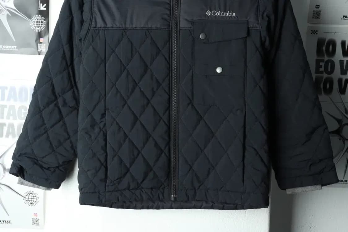 (S) 컬럼비아 패딩 점퍼자켓 아동 키즈 퀄팅 네이비-15C00 상품이미지4