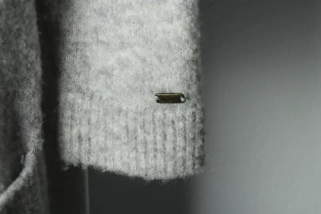 W(S-M) 타미힐피거 니트 가디건 그레이 울 롱-15C6E 상품이미지5