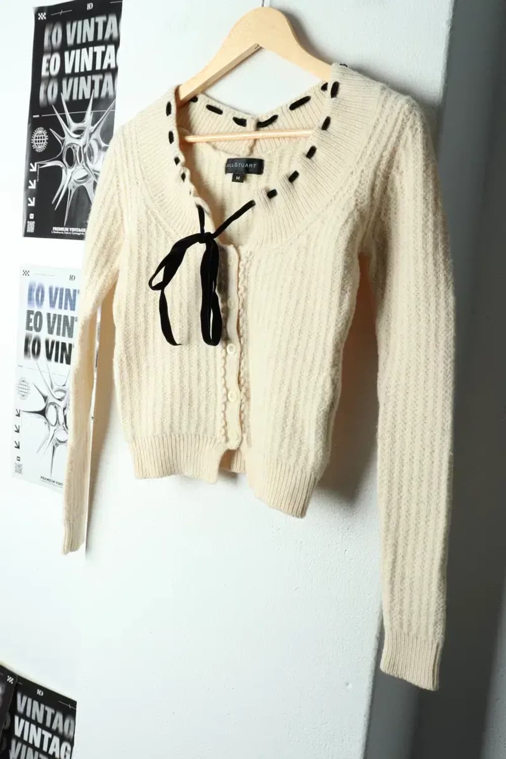 W(M) 질스튜어트 니트 가디건 베이지 울-15C6F 상품이미지1
