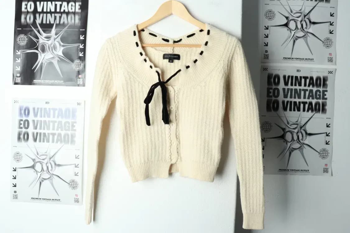 W(M) 질스튜어트 니트 가디건 베이지 울-15C6F 상품이미지2