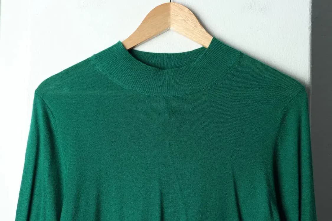 W(L) 브랜드빈티지 니트 쿠즈텡 그린 울-15C72 상품이미지3