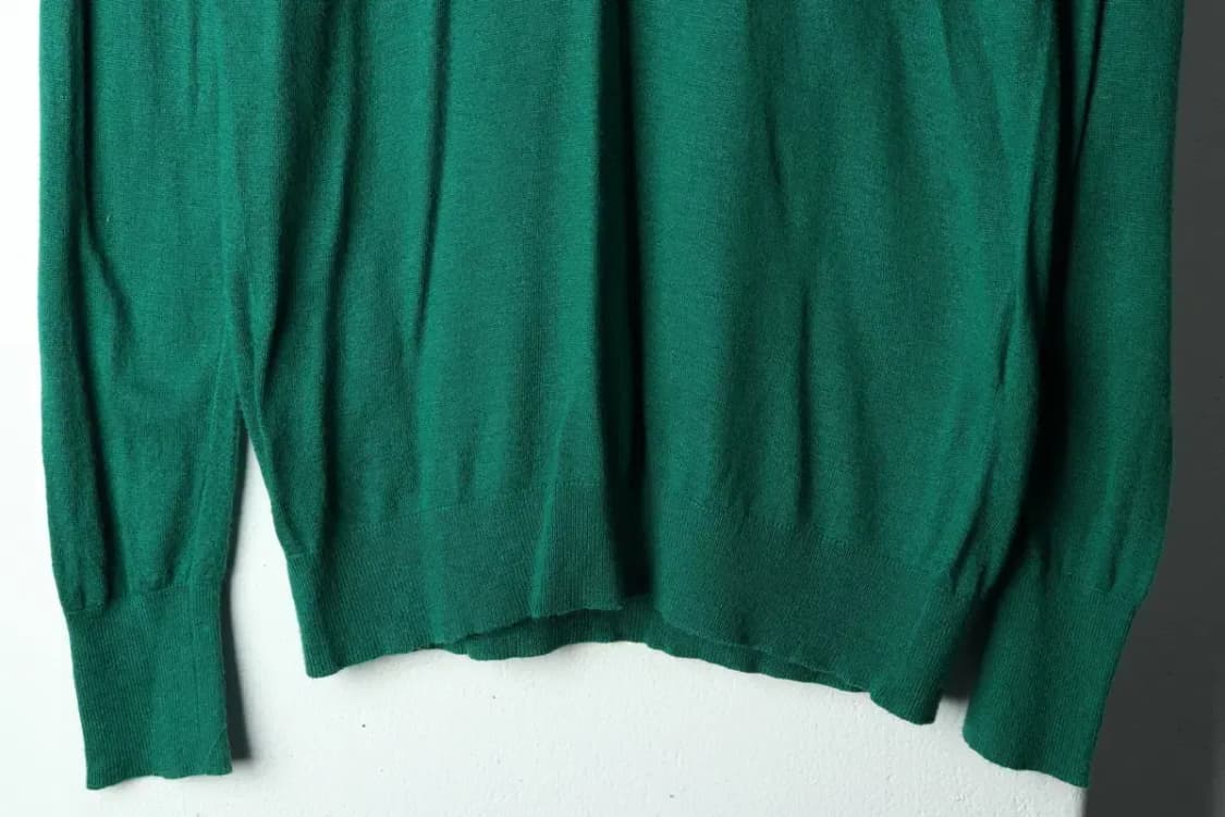 W(L) 브랜드빈티지 니트 쿠즈텡 그린 울-15C72 상품이미지4