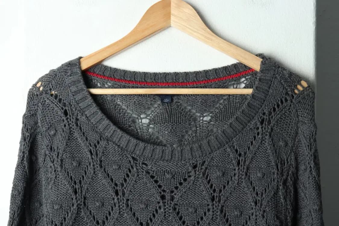 W(L-XL) 타미힐피거 니트 아가일 그레이 루즈핏-15C73 상품이미지3