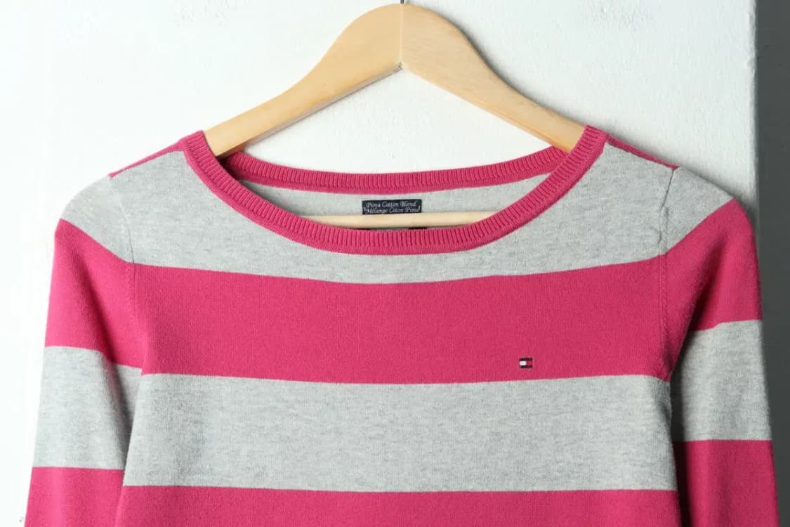 W(S) 타미힐피거 니트 스트라이프 핑크-15C75 상품이미지3