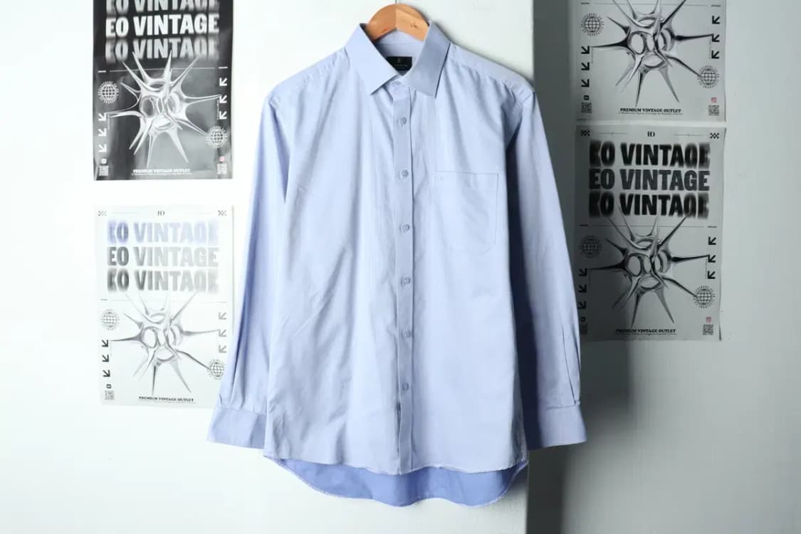 (L) 랑방 셔츠 남방 소라 무지-15C7C 상품이미지2