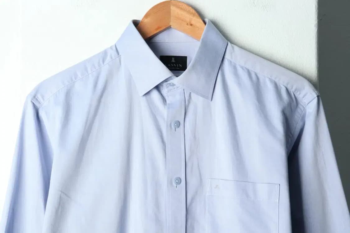 (L) 랑방 셔츠 남방 소라 무지-15C7C 상품이미지3