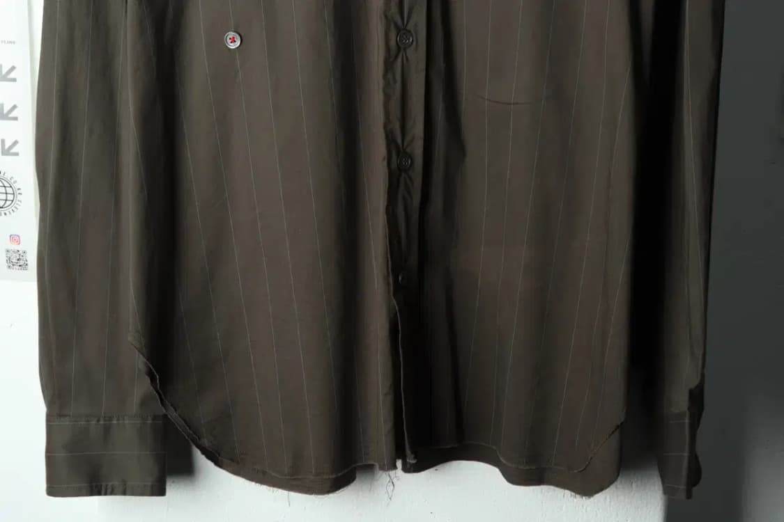 (F) 브랜드빈티지 셔츠 남방 더일마 스트라이프 차콜-15C7F 상품이미지4