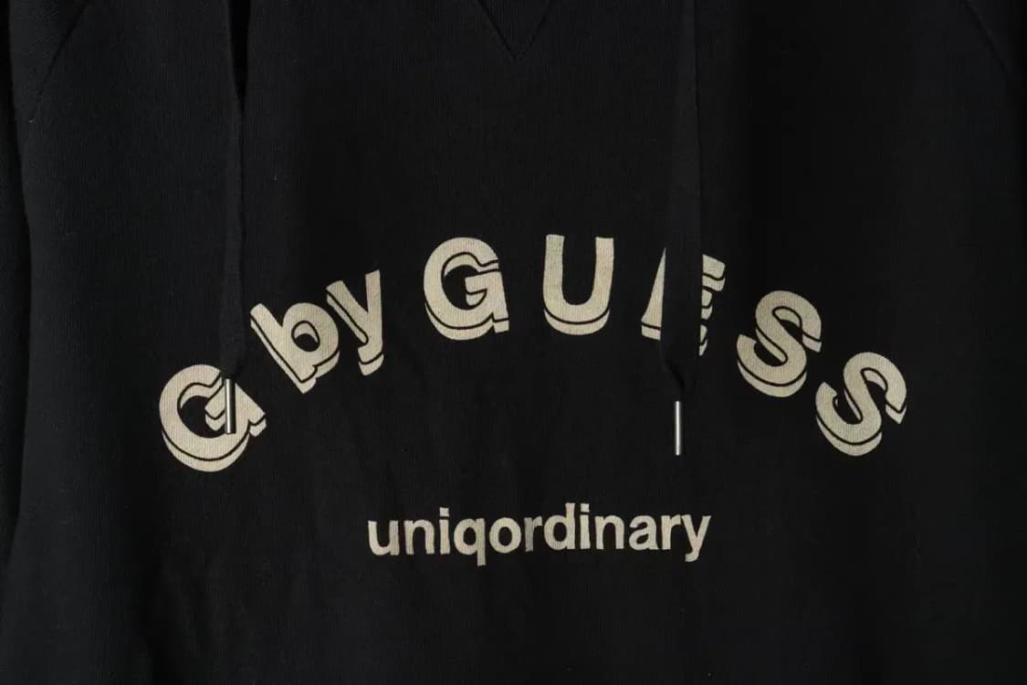 W(S) 게스 후드티셔츠 블랙 롱 올드스쿨-15C80 상품이미지5