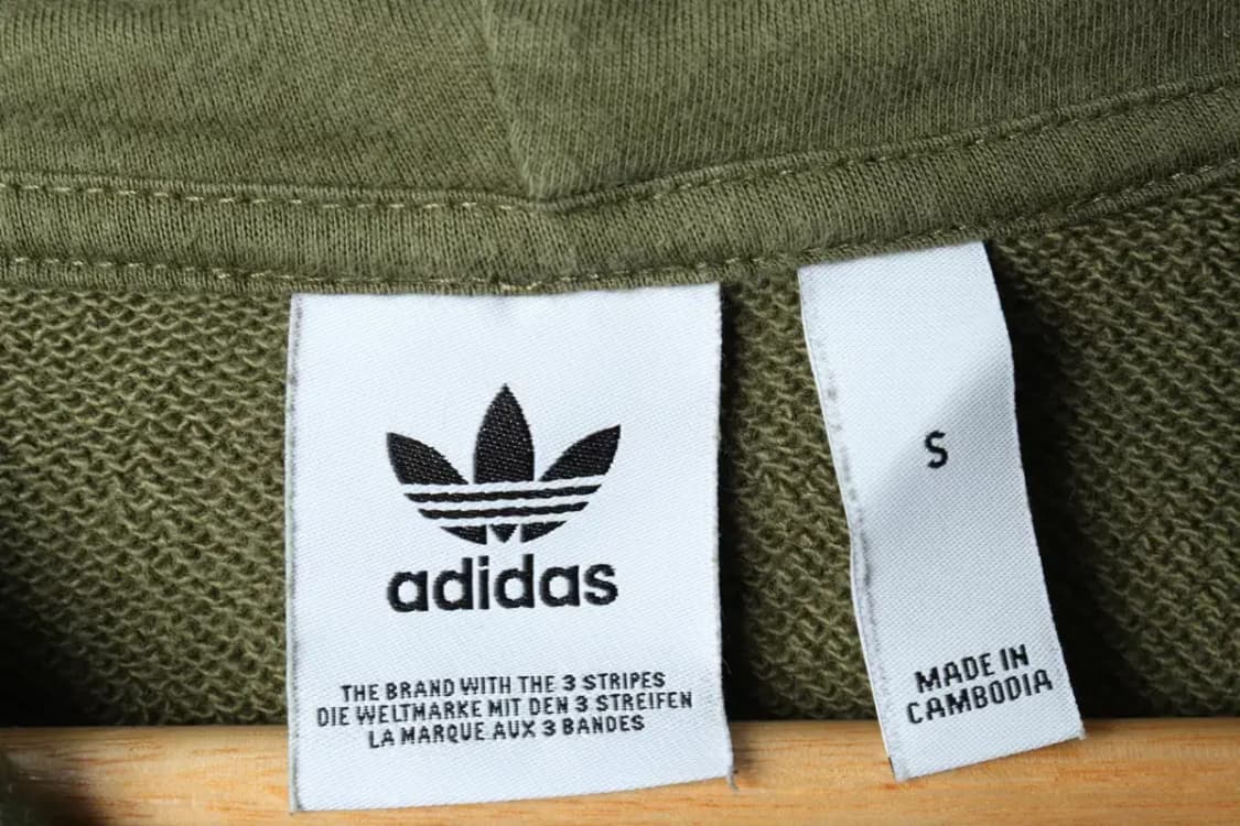 W(S) 아디다스 후드티셔츠 오리지널 카키 크롭-15C81 상품이미지6